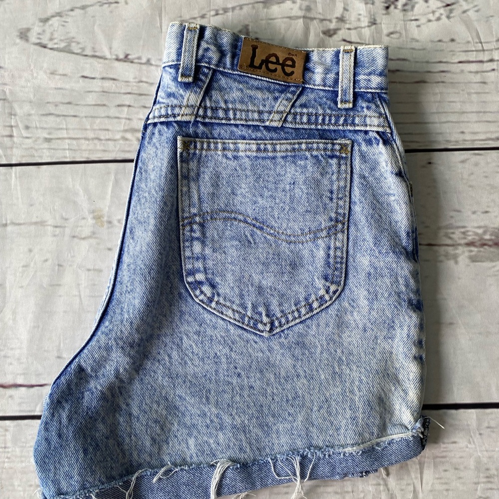 Vintage Lee Light Blue Denim Shorts